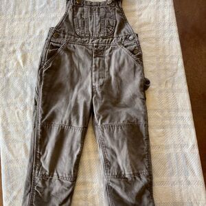 Carhartt Style Youth 4T Brown and Grey Dungarees-overalls